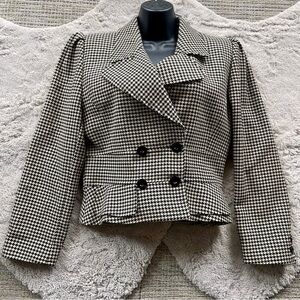 Valentino Miss Valentino Houndstooth Blazer